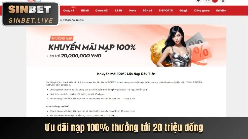 Thưởng chào mừng thành viên mới 77win
